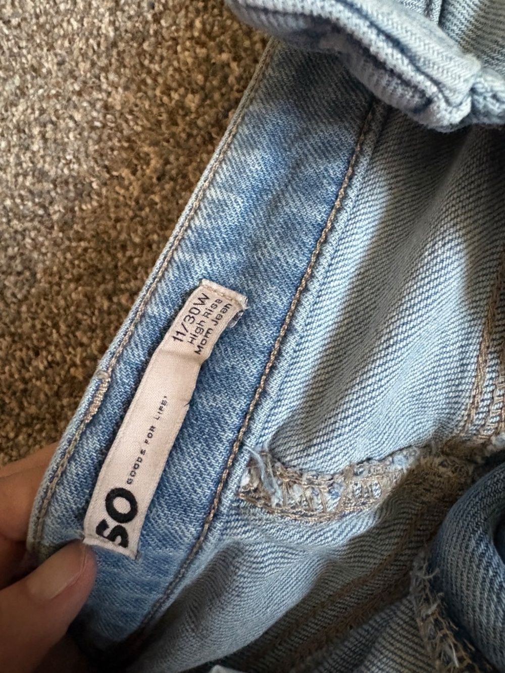 SO High Rise Mom Jeans - Picture 2 of 2